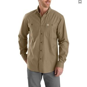 CARHARTT MEN'S RUGGED FLEX RIGBY LONG SLEEVE WORK SHIRT - 3XL